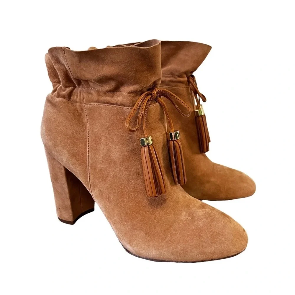 Louise et Cie LO-Taedin Tan Suede Ankle Booties